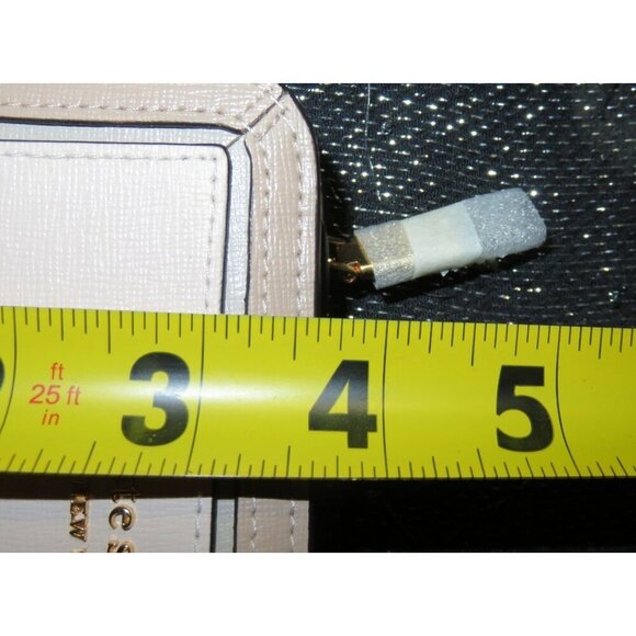 Kate Spade Bifold Cream & Pale Blush Pink Colorblock Leather Wallet NWT - Picture 12 of 12